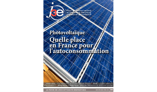 j3e 808 Photovoltaïque : quelle place en France pour l’autoconsommation ?