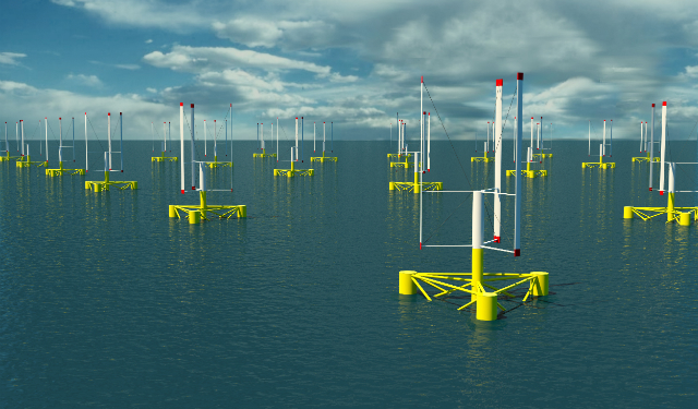 Projet d’éoliennes flottantes en Méditerranée