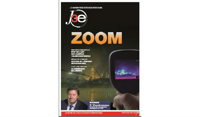 Magazine j3e d&rsquo;Avril- ZOOM sur les caméras thermographiques, entretien avec Patrick Vandromme, management de l&rsquo;énergie et ISO 50 001