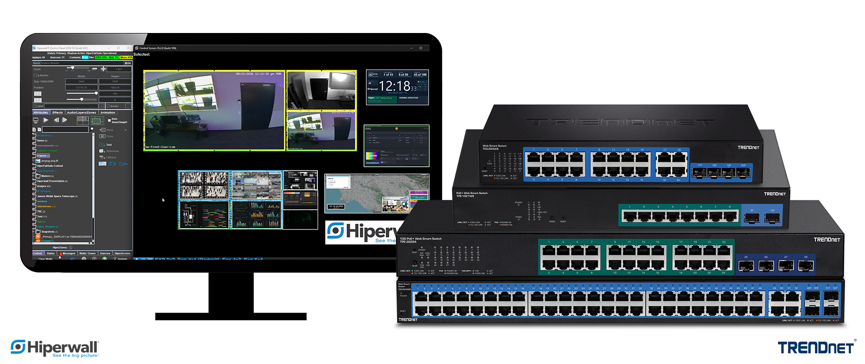 TRENDnet et Hiperwall s&rsquo;associent pour optimiser les solutions réseau haute performance